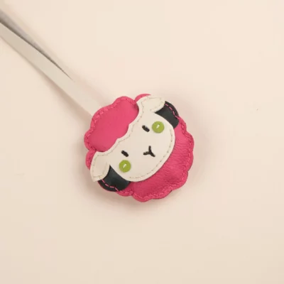 Charm Cừu Da Bò Pink, Yellow, Green, Black