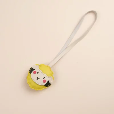 Charm Cừu Da Bò Pink, Yellow, Green, Black