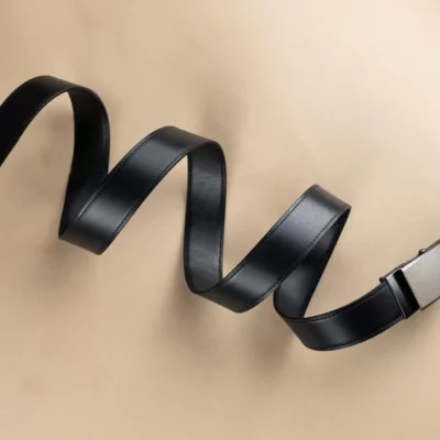 Thắt Lưng Khóa Trượt Da Bò Black, Brown