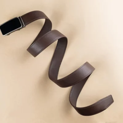 Thắt Lưng Khóa Trượt Da Bò Black, Brown