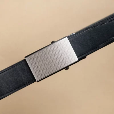 Thắt Lưng Khóa Trượt Da Bò Black, Brown