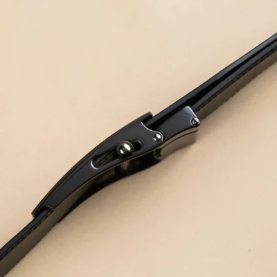 Thắt Lưng Khóa Trượt Da Bò Black, Brown