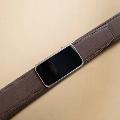 Thắt Lưng Khóa Trượt Da Bò Black, Brown