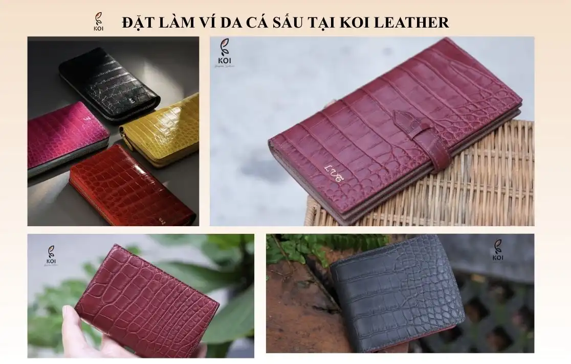 Đặt Làm Ví Da Cá Sấu Theo Yêu Cầu Tại Koi Leather
