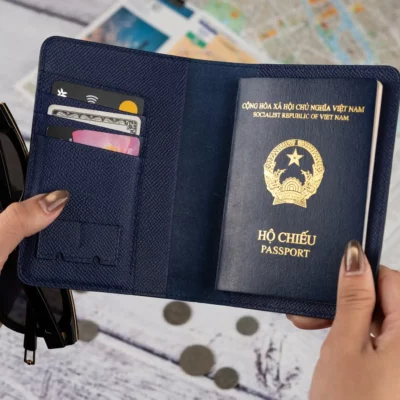 Passport Cover Da Espom Navy
