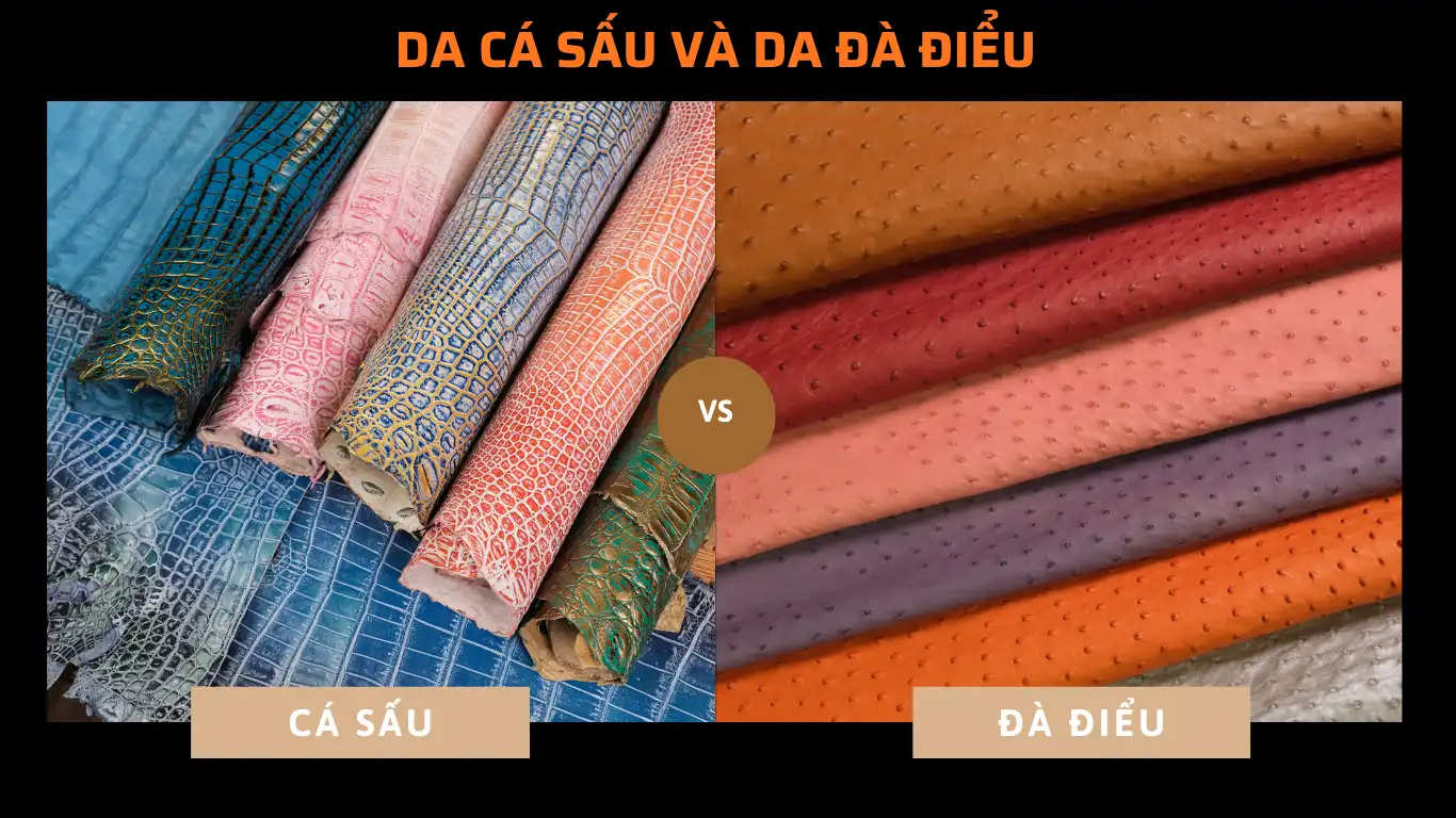 Da Cá Sấu Và Da đà điểu: So Sánh để Chọn đúng Chất Da Cao Cấp