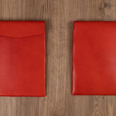 Bao Da Laptop Craft Red - Da Bò Thuộc Thủ Công Đỏ Tươi