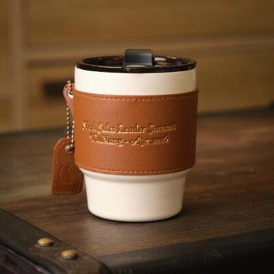 Dập Chữ Lên Ly Da Trung Nguyên Legend - Da Bò Nâu Tan