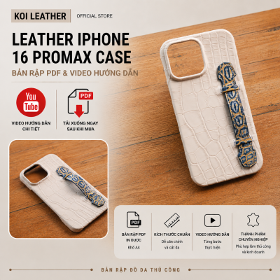 Bản Rập Leather IPhone 16 PROMAX Case